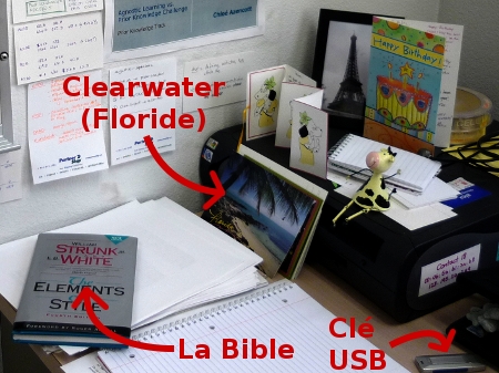 carte postale de Clearwater (Floride), clé USB, Elements of Style