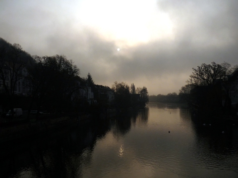 La rivière un matin de mars