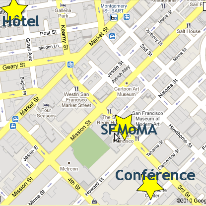 Le SFMoMA est juste à côté de la conférence, sur le chemin de l'hôtel